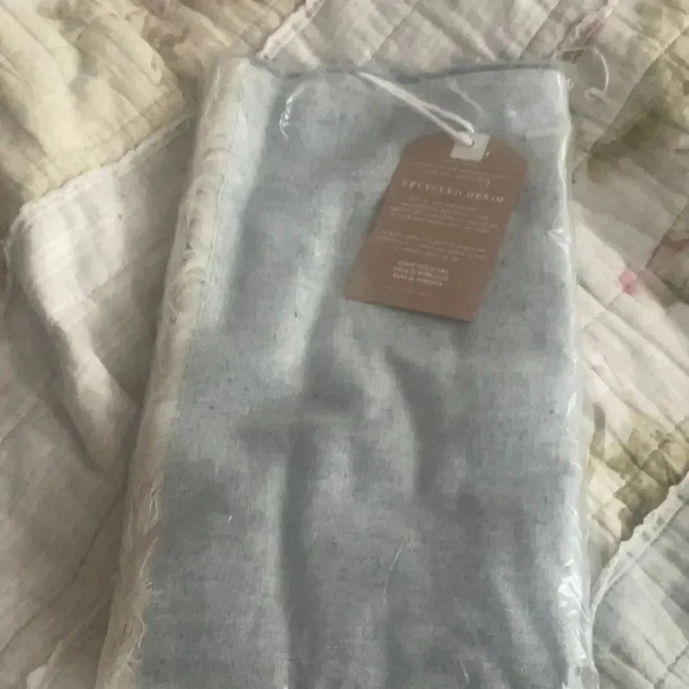 NEW *Beachly* Box LAUDE the Label Upcycled Denim Scarf Wide Stripe